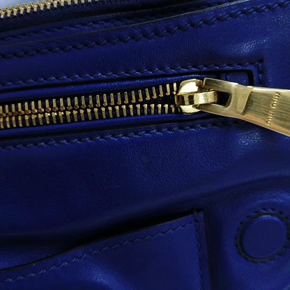 Miu Miu Blue cowhide crossbody, handbag, shoulder bag Golden hardware Removable shoulder strap-(SKU)-947569134