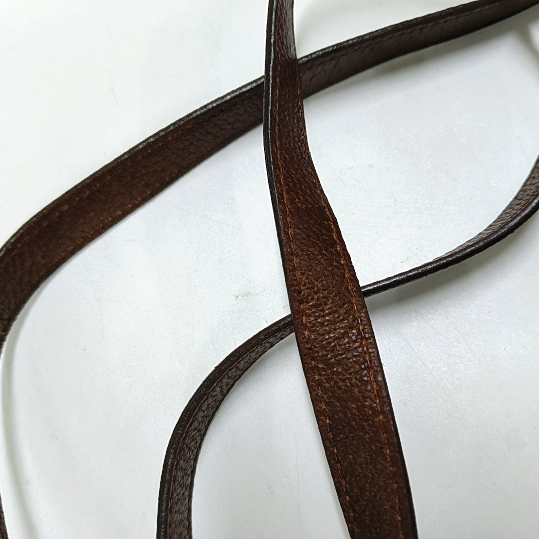 GUCCI Sherry Khaki Coated Canvas Monogram Flower Shoulder Bag Crossbody Silver Ruthenium Hardware Removable shoulder strap-(SKU)-959364855
