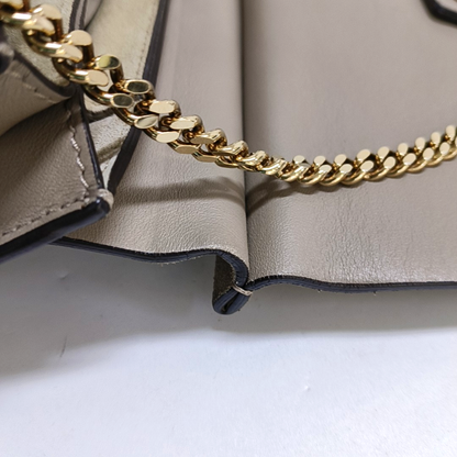 Chloé Faye Medium size Grey Cowhide Crossbody Bag Golden Silver Hardware Removable shoulder strap-(SKU)-960170857