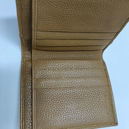 BVLGARI Khaki Fabric Money Clip Wallet Golden hardware-(SKU)-947976737