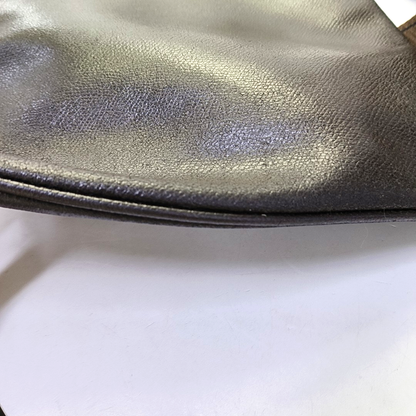 FERRAGAMO Dark Brown Calfskin Single Shoulder Tote Bag Crossbody Bag Golden hardware-(SKU)-943478247