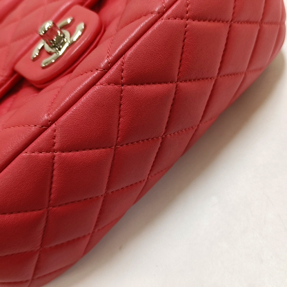 CHANEL IN SEOUL Pink Lamb Leather Diamond Quilted Backpack with Silver Hardware 23 opening-(SKU)-958357493