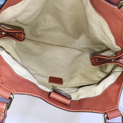 GUCCI Sukey Beige Cowhide Old Flower Embossed Handbag Single Shoulder Bag Golden hardware-(SKU)-946198626
