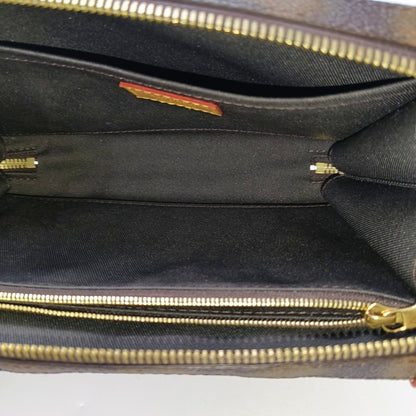 LOUIS VUITTON SOFT TRUNK Brown Coated Canvas Shoulder Bag Crossbody Bag Gold Hardware Removable Strap-(SKU)-969476691