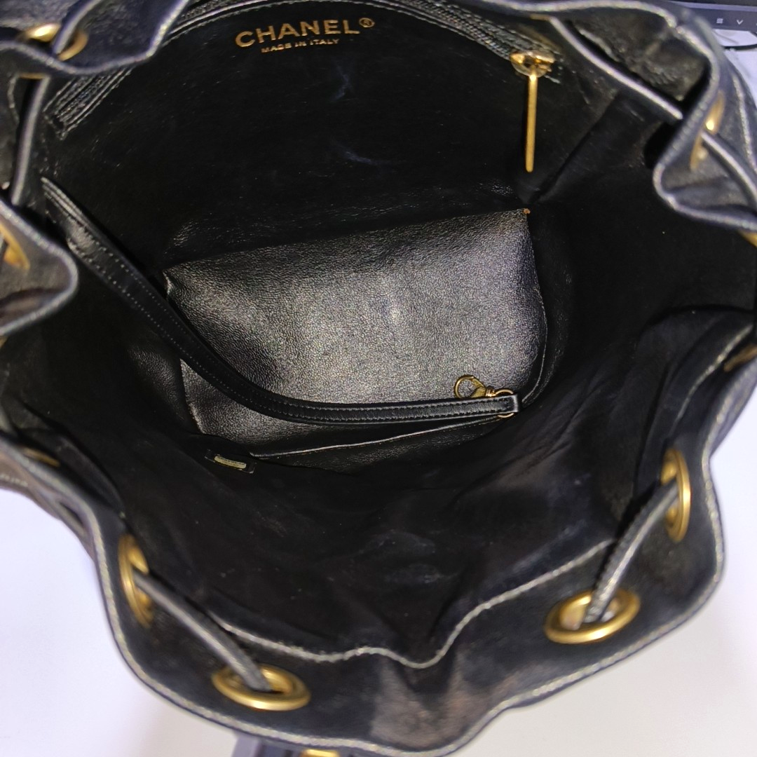 CHANEL FILIGREE black grained leather quilted shoulder bag, crossbody bag, handbag with gold hardware and 25 chain links-(SKU)-964770132