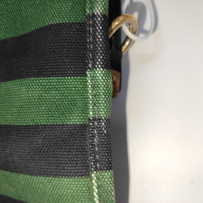 PRADA Green Canvas Stud Quilted Single Shoulder Bag Crossbody Golden hardware Removable shoulder strap-(SKU)-14183352
