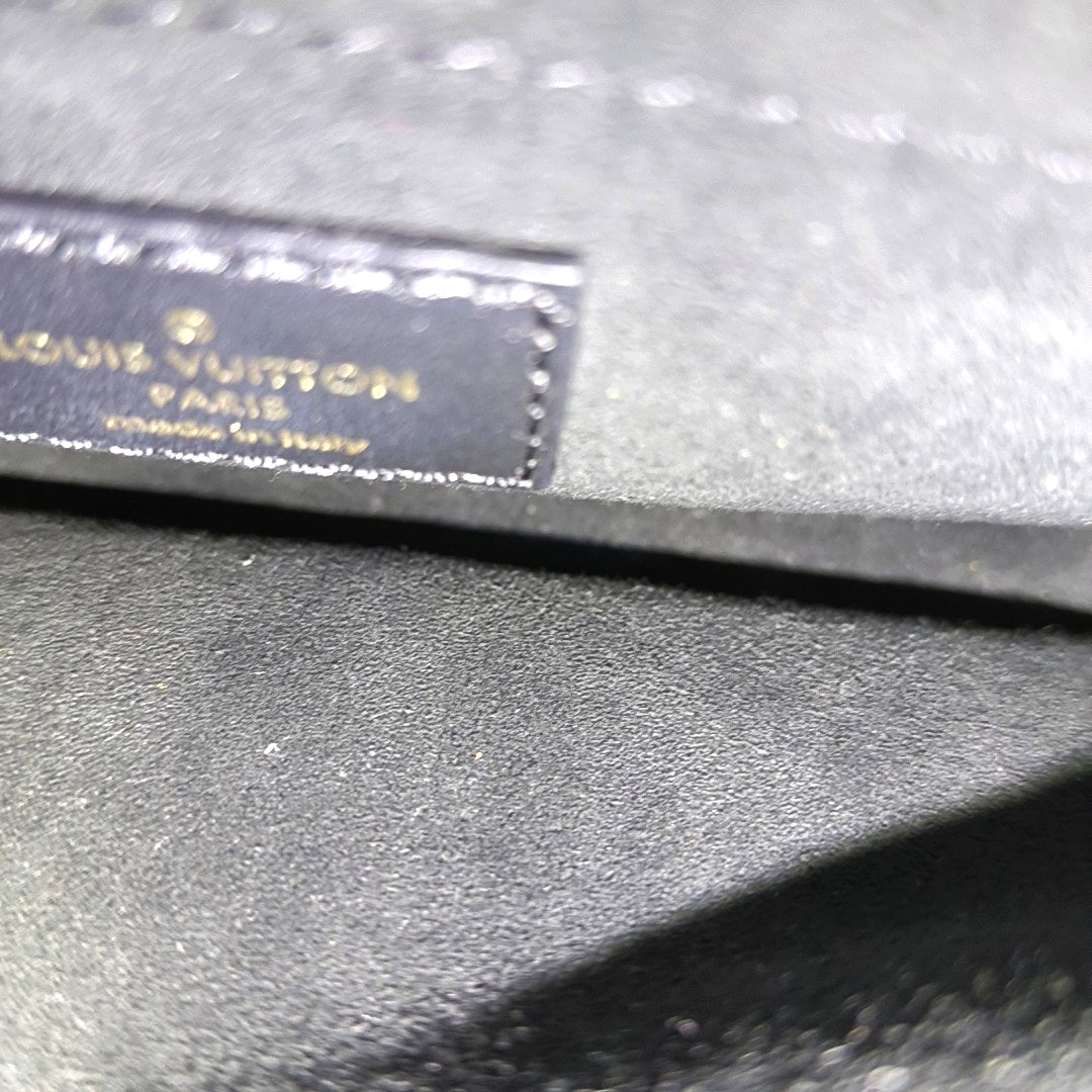 LOUIS VUITTON NEW WAVE Small Black Leather Quilted Shoulder Bag Crossbody with Detachable Strap-(SKU)-965392213