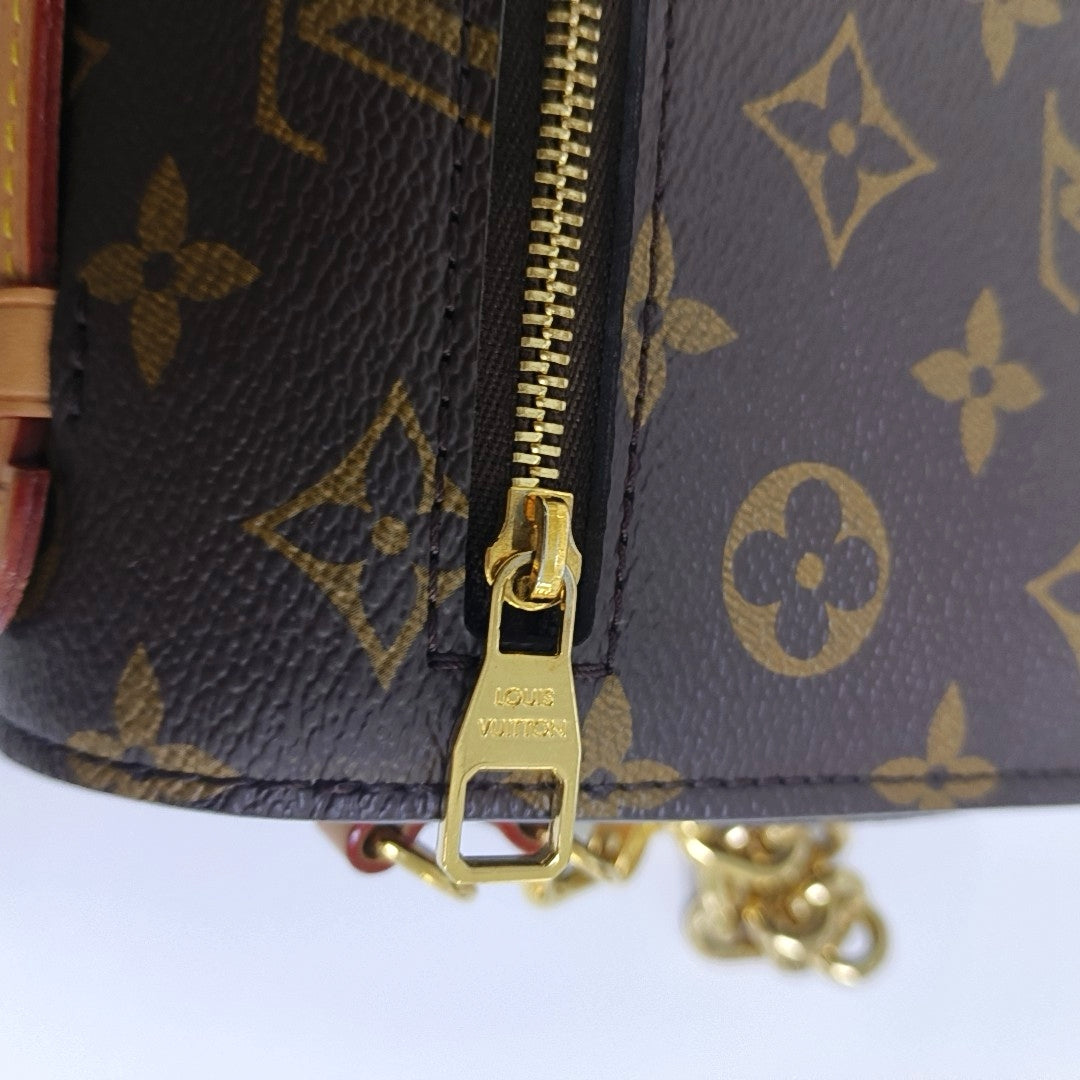 LOUIS VUITTON MÉTIS EAST WEST Brown Coated Canvas Monogram Crossbody Shoulder Bag Tote Bag Single Shoulder Bag with Detachable Straps-(SKU)-966155096