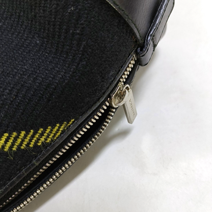 BURBERRY Tote bag Black fabric handbag Silver Hardware-(SKU)-952336388
