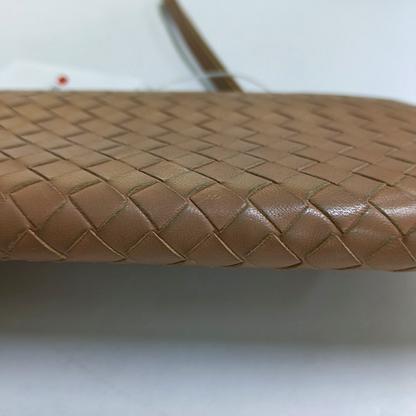 BOTTEGA VENETA Pink Cowhide Woven Wallet Black hardware-(SKU)-947141827
