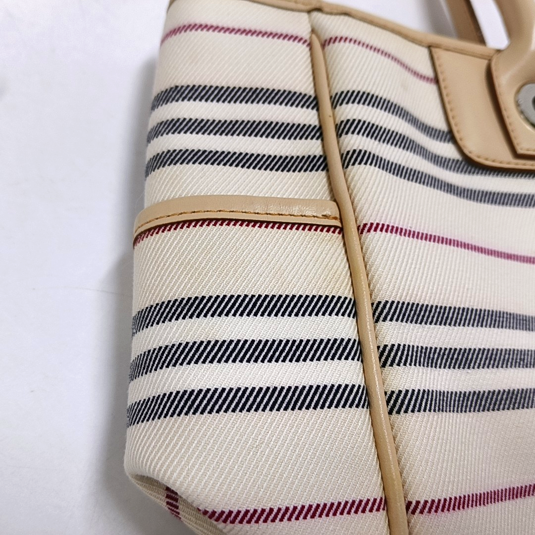 BURBERRY Tote bag White Canvas Tote Bag Ruthenium color hardware-(SKU)-935726448