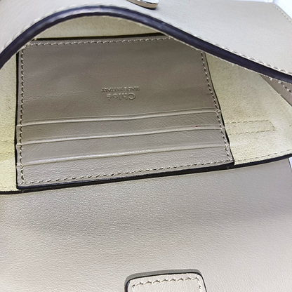 Chloé Faye Gray Cowhide Crossbody Single Shoulder Bag Golden Silver Hardware Removable shoulder strap-(SKU)-959793596