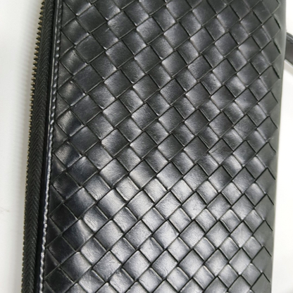 BOTTEGA VENETA Black Cowhide Braided Handbag Black hardware-(SKU)-953739920