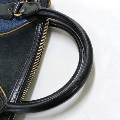 BURBERRY Tote bag Black leather handbag Golden Silver Hardware-(SKU)-955892032