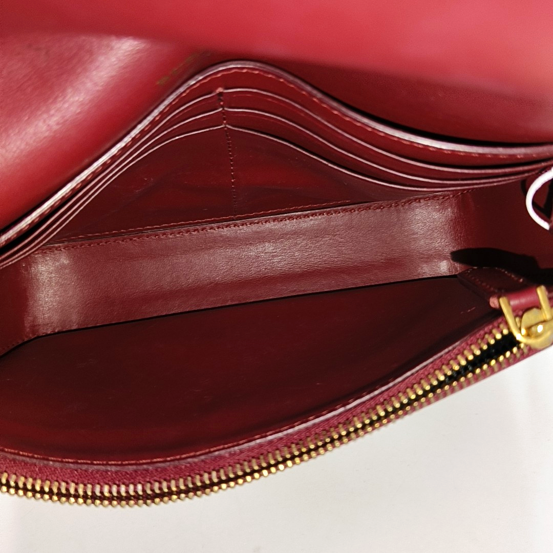 BURBERRY Small size Red Cowhide Single Shoulder Bag Golden hardware Removable shoulder strap-(SKU)-954789335