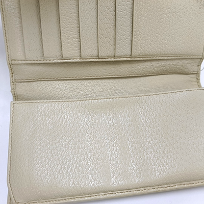 GUCCI Khaki Canvas Monogrammed Wallet Golden hardware-(SKU)-956740009
