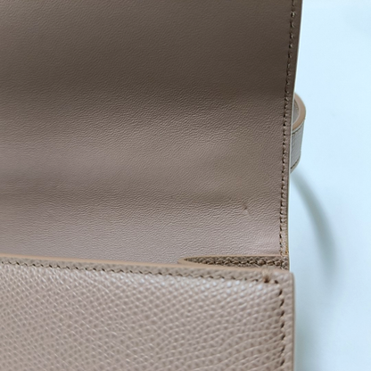 DIOR 30 Montaigne Pinkish Brown Leather Shoulder Bag Crossbody with Detachable Strap-(SKU)-958701206