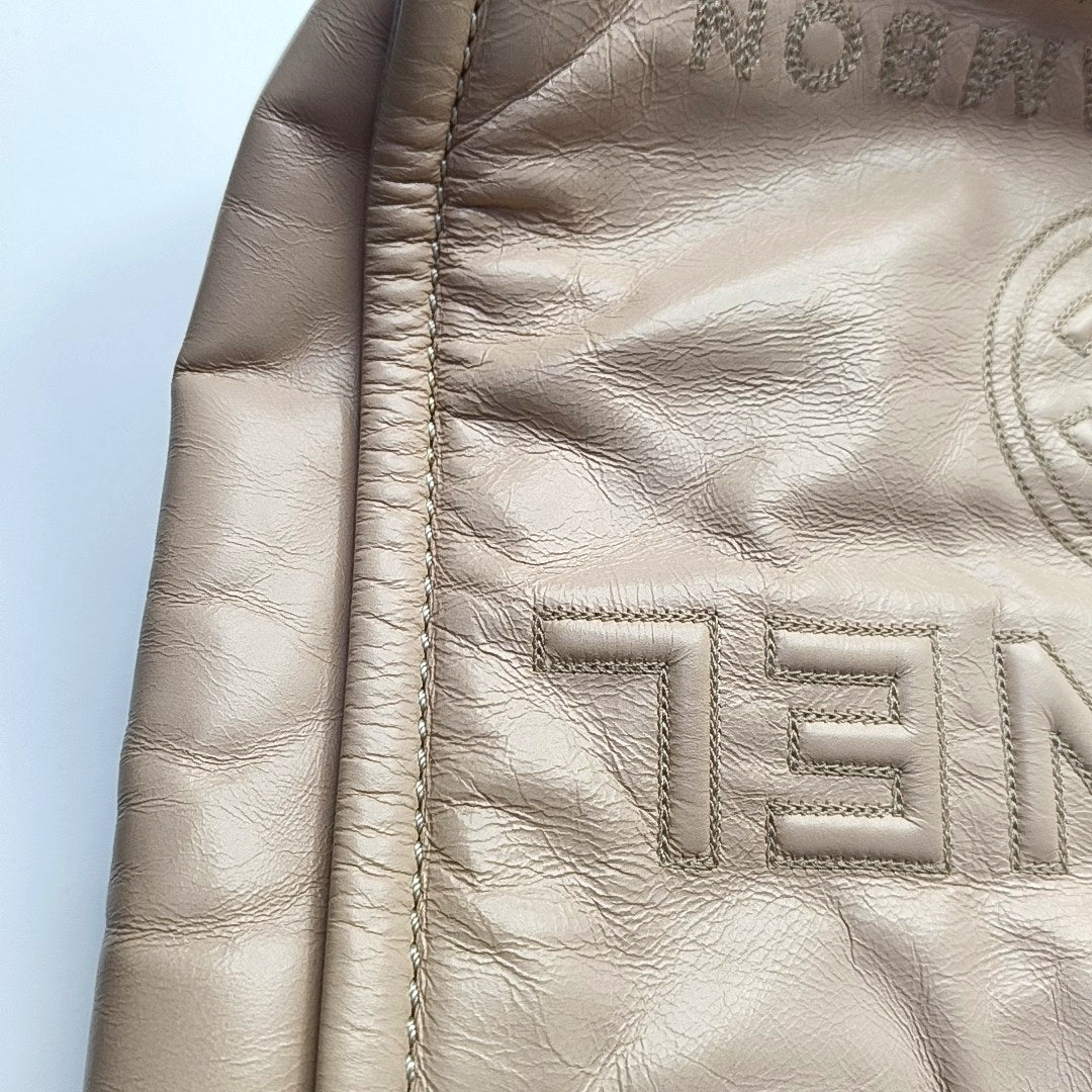 CHANEL DEAUVILLE Pink Leather Quilted Shoulder Bag with Detachable Strap-(SKU)-968656894