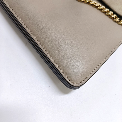 Chloé Faye Medium size Grey Cowhide Crossbody Bag Golden Silver Hardware Removable shoulder strap-(SKU)-960170857