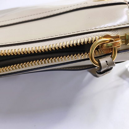 Chloé Roy Grey Cowhide Ring Single Shoulder Bag, Handbag Golden hardware Removable shoulder strap-(SKU)-946816354