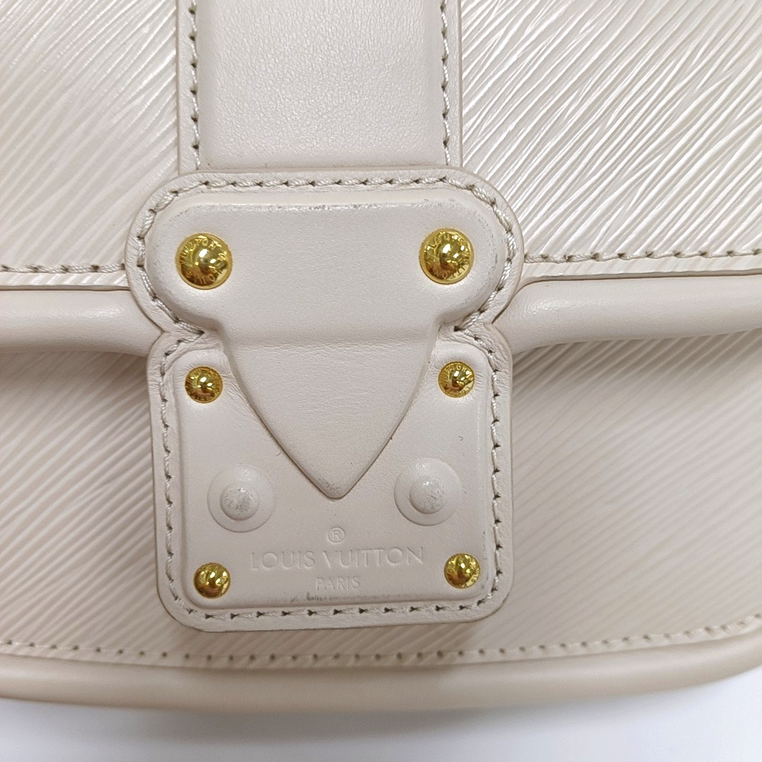 LOUIS VUITTON HIDE & SEEK Beige EPI Leather Water Ripple Shoulder Bag Gold Hardware Removable Strap-(SKU)-961302682