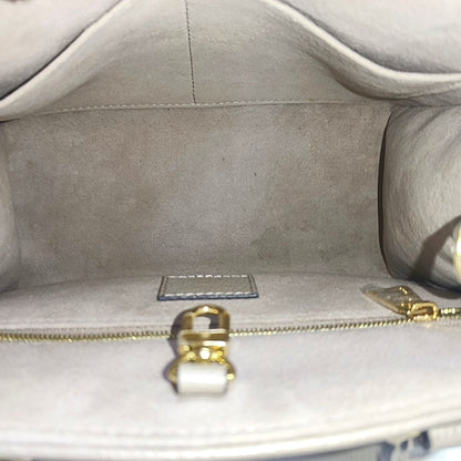 LOUIS VUITTON ONTHEGO Small Grey Calfskin Monogram Jungle Bag Single Shoulder Bag Handbag Detachable Strap-(SKU)-967952664