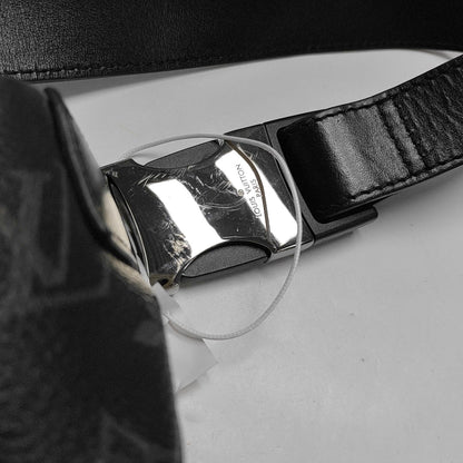 LOUIS VUITTON DISCOVERY Gray Coated Canvas Monogram Fanny Pack Crossbody Bag Chest Bag/Belt Bag Silver Hardware-(SKU)-970471267