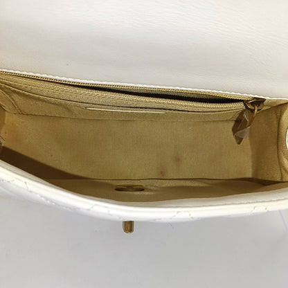 CHANEL CLASSIC FLAP Mini White Lambskin Diamond Quilted Mini Single Shoulder Bag Crossbody with Gold Hardware 30 Compartments-(SKU)-966313895