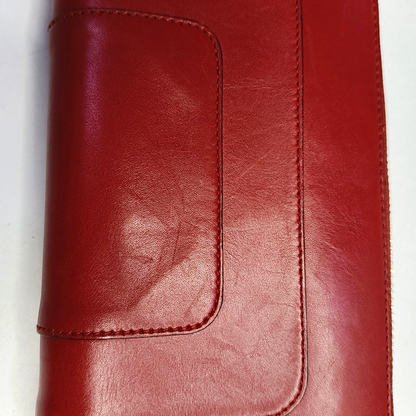BVLGARI SERPENTI FOREVER Red Cowhide Snake Head Snake Head Wallet Gold Black White Green Hardware-(SKU)-958628798