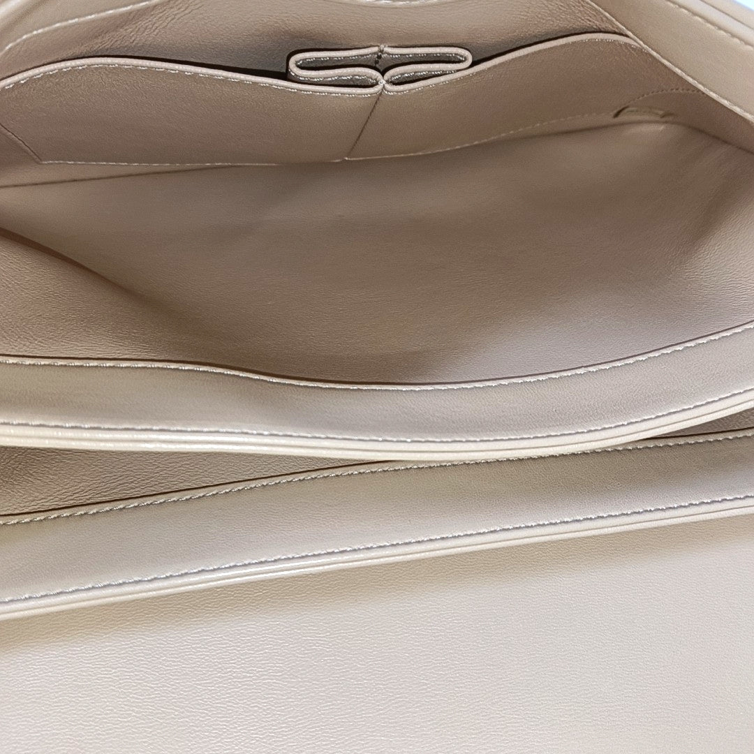 CHANEL TRENDY CC Khaki Lambskin Diamond Quilted Single Shoulder Bag Tote with Gold Hardware 26 Compartments Removable Shoulder Strap-(SKU)-966026838