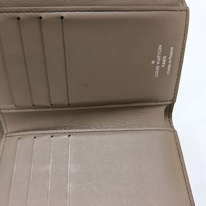 LOUIS VUITTON CAPUCINES Nude Pink Cow Leather Wallet Silver Hardware-(SKU)-955686743
