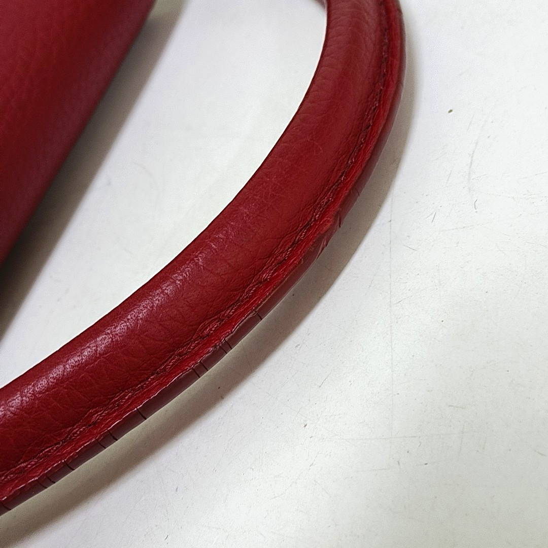 LOUIS VUITTON CAPUCINES Red Leather Woven Single Shoulder Bag Golden Hardware Removable Strap-(SKU)-960181701