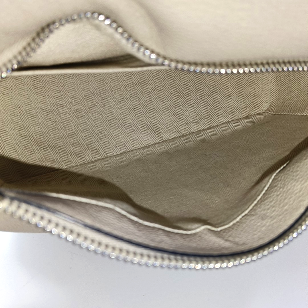 LOEWE Puzzle Small Khaki Calfskin Embossed Geometric Bag, Crossbody, Shoulder Bag, and Tote with Silver Hardware Removable Strap-(SKU)-963859842