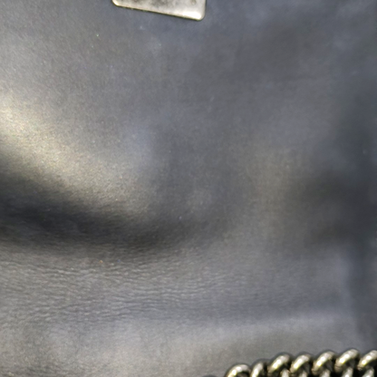 CHANEL BOY CHANEL Large Black Patent Leather Quilted Diagonal Shoulder Bag with Detachable Strap-(SKU)-14067527