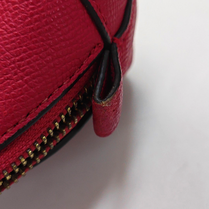 COACH SIERRA Medium size Red Leather Shoulder Bag Crossbody Tote Bag Silver Hardware Removable shoulder strap-(SKU)-948647189