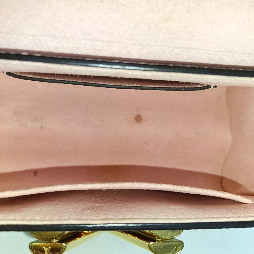 LOUIS VUITTON TWIST Small White EPI Calfskin Water Ripple Pattern Shoulder Bag with Removable Strap-(SKU)-960360137