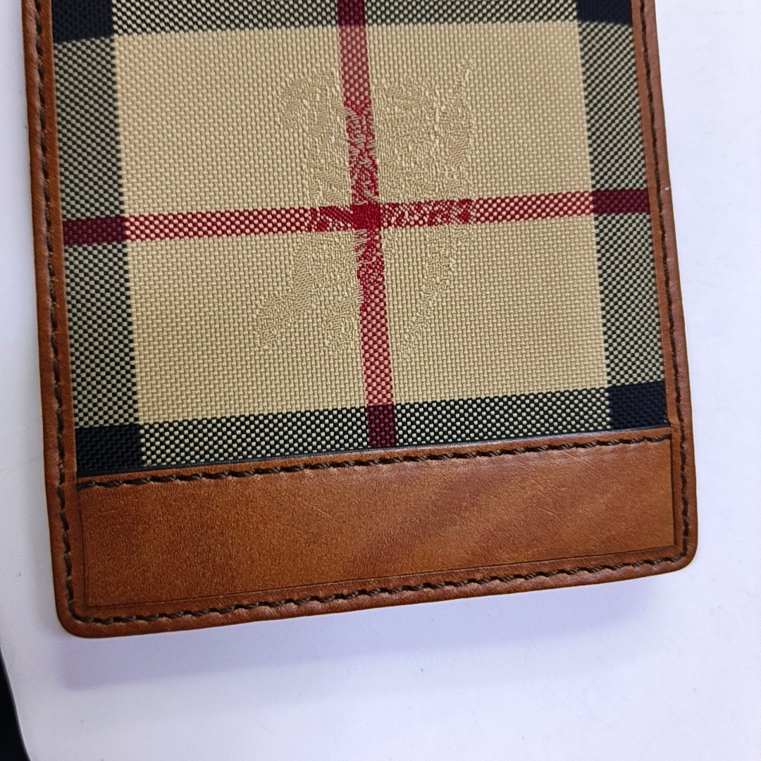 BURBERRY Khaki Fabric Warhorse Grain Wallet-(SKU)-952387517