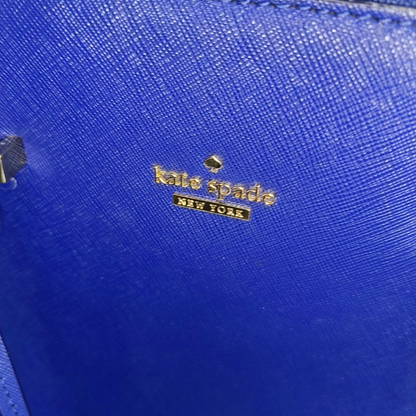 Kate Spade Blue Leather Single Shoulder Bag Crossbody Bag Tote Bag Golden hardware Removable shoulder strap-(SKU)-951856762