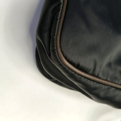 PRADA Black fabric crossbody bag shoulder bag Silver Hardware-(SKU)-953382734