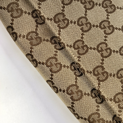 GUCCI Tote bag Khaki Canvas Monogram Single Shoulder Bag Crossbody Bag Golden hardware-(SKU)-939908309