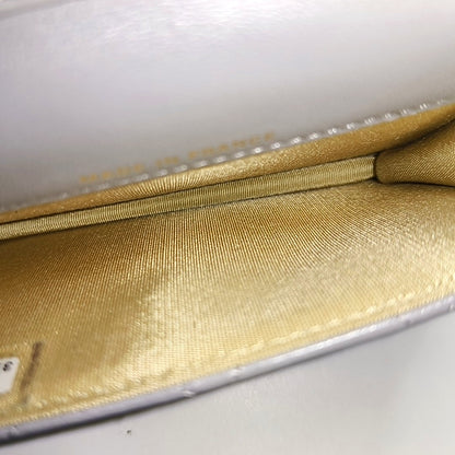 CHANEL WOC Grey Lamb Skin Quilted Quilted Single Shoulder Bag Crossbody Bag Golden Hardware 31 Opening-(SKU)-968722989