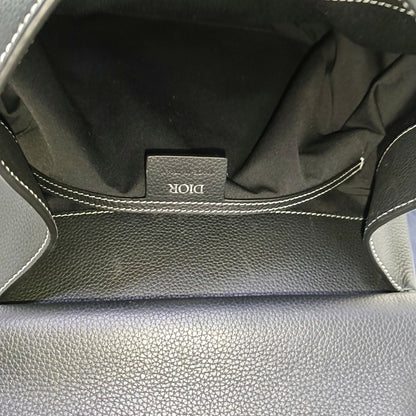 DIOR Gallop Large Black Cowhide Backpack-(SKU)-967207446