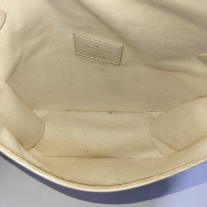 LOUIS VUITTON SAUMUR Small Beige EPI Leather Water Ripple Gemini Crossbody Bag Shoulder Bag Tote Bag Adjustable Strap Golden Hardware 2 Removable Shoulder Straps-(SKU)-961615431