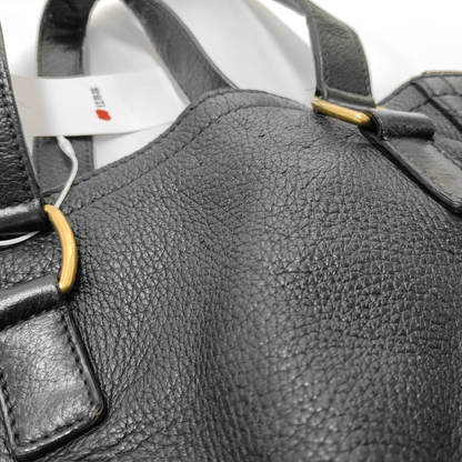 YSL DOWNTOWN CABASBlack Leather Single Shoulder Bag-(SKU)-939374057