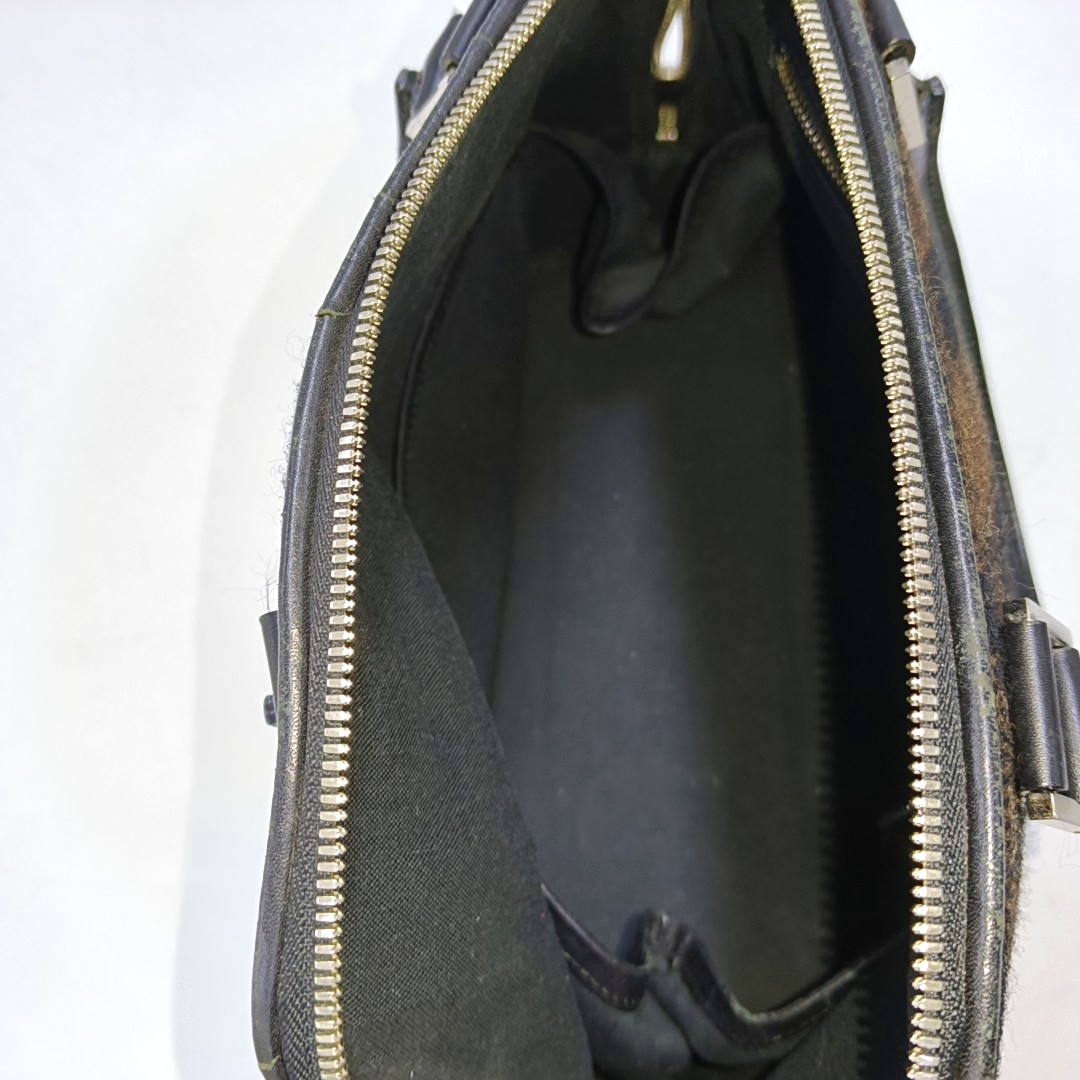 BURBERRY Tote bag Black fabric handbag Silver Hardware-(SKU)-952336388