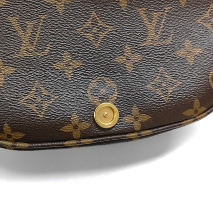 LOUIS VUITTON SAUMUR BB Brown Coated Canvas Monogram Shoulder Bag, Gold Hardware, Removable Shoulder Strap-(SKU)-967083690