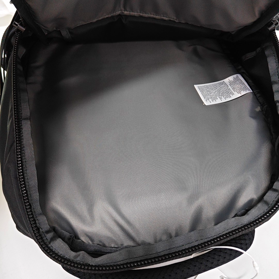 THE NORTH FACE Black Fabric Woven Backpack Tote Black hardware-(SKU)-949749313