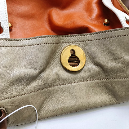 YSL MUSE TWO Multicolor Cowhide Single Shoulder Bag Tote Golden hardware-(SKU)-955589540