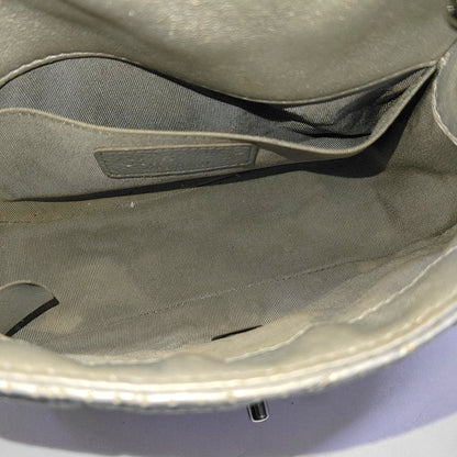 CHANEL CLASSIC FLAP Mini Silver Lamb Skin Quilted Square Crossbody Shoulder Bag Silver Hardware 19 Clasp-(SKU)-968090847