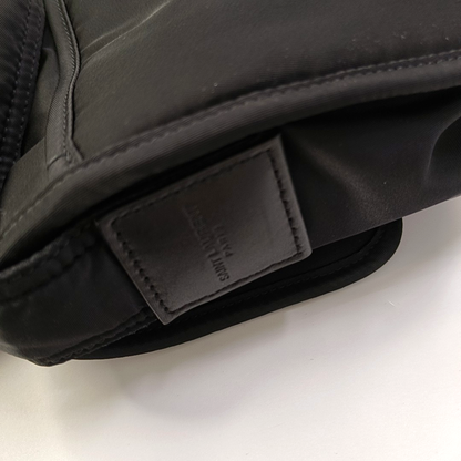 YSL NIKI Small Black Nylon Crossbody Bag with Black Hardware-(SKU)-956526732